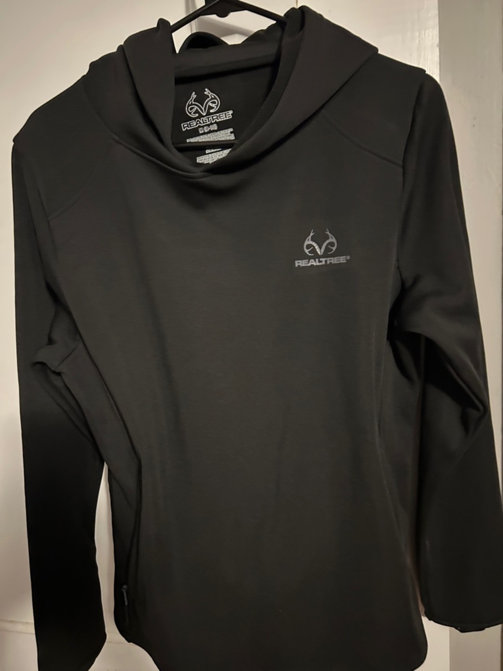 Realtree Black Performance Hooded Pullover